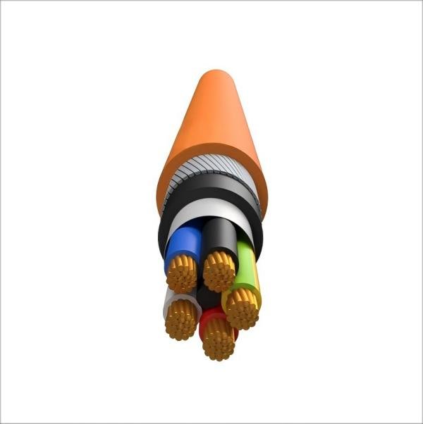 4C+E SWA PVC Circular Orange 0.6/1KV