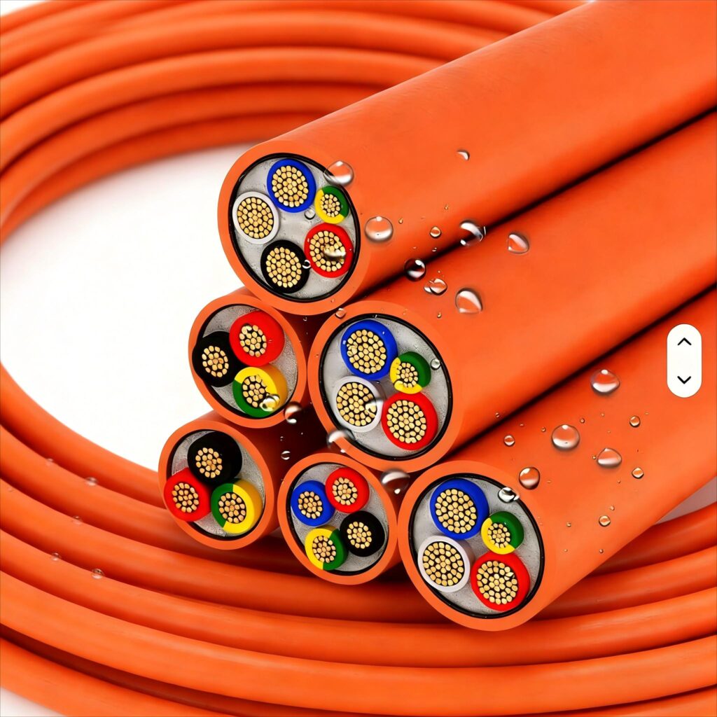 3C+E XLPE Circular Orange 0.6-1KV